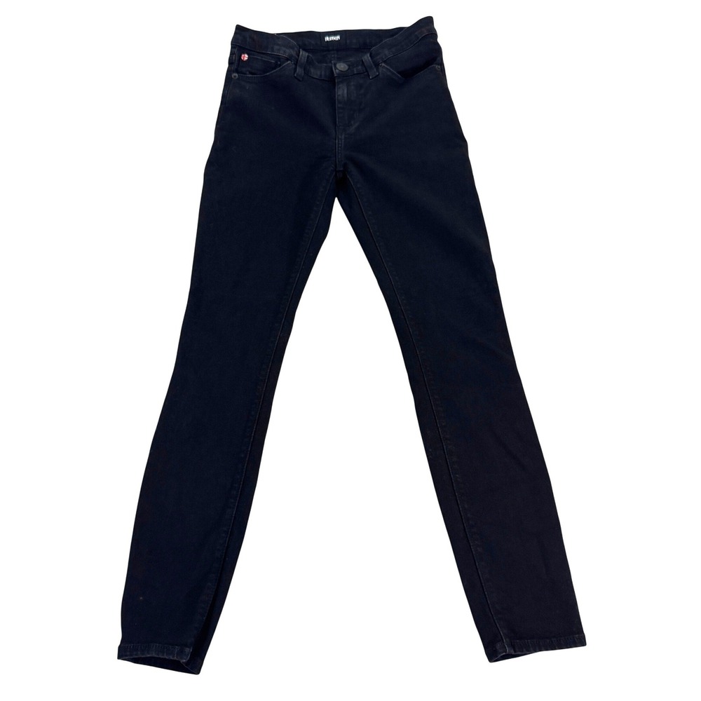 HUDSON Natalie Skinny Jeans Black Mid Rise Slim Fit Denim Pants Women Size 26